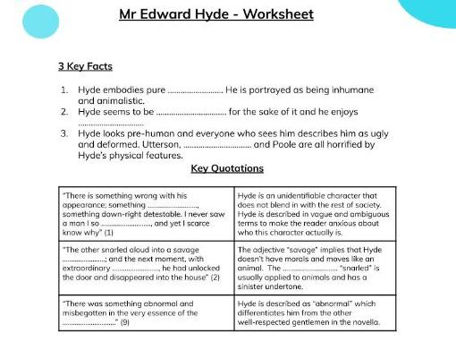 Dr Jekyll And Mr Hyde Setting Analysis