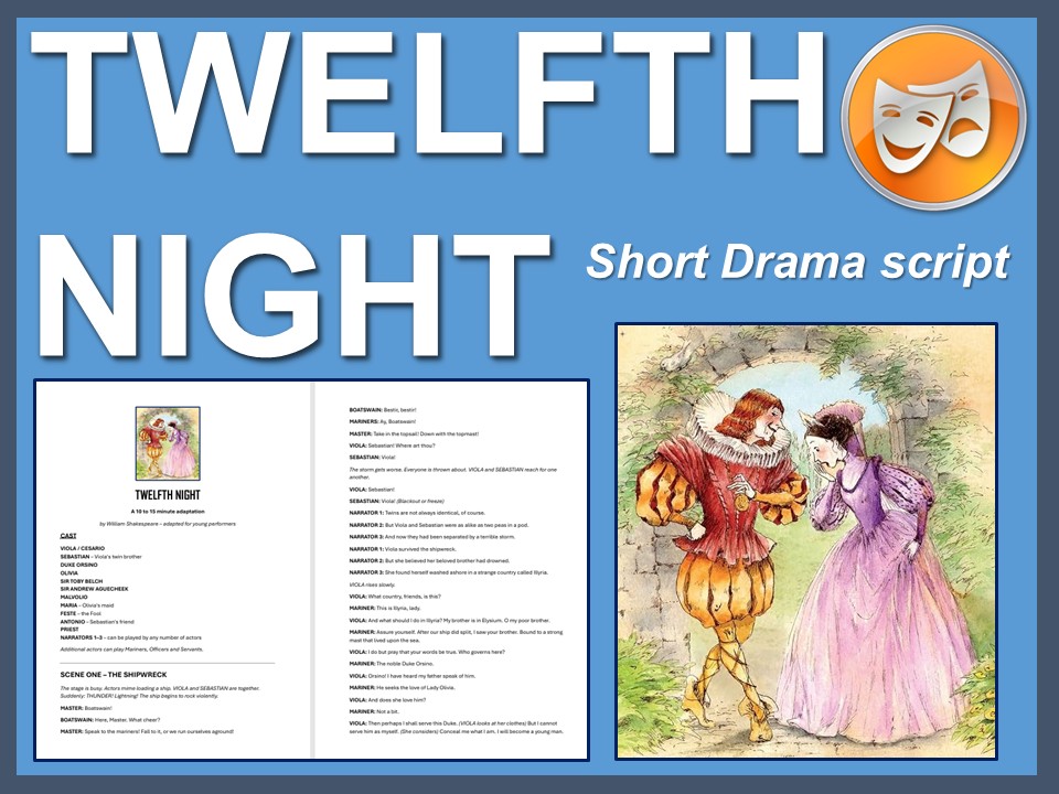 Twelfth Night by William Shakespeare: 10 minute script