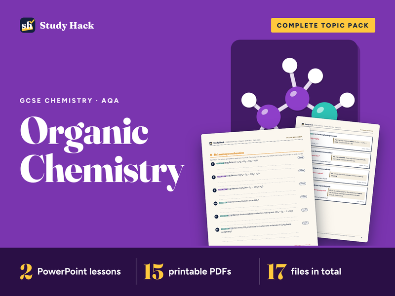 GCSE Chemistry Organic Chemistry: Crude Oil, Hydrocarbons and Polymers Pack (AQA)
