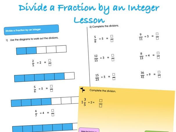 Year 6 Fractions (B) - Divide a Fraction by an Integer Lesson