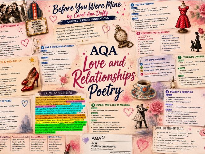 AQA Love and Relationships Scheme of Work