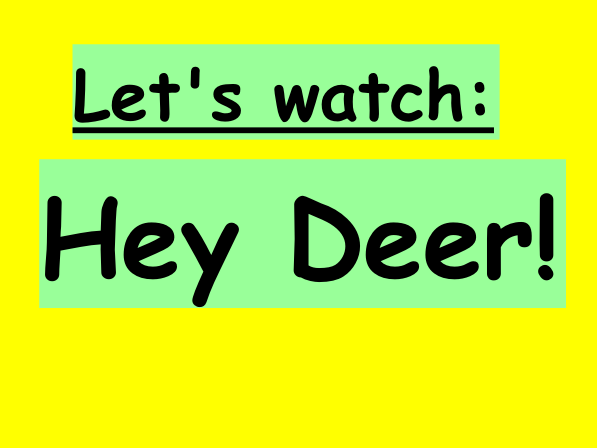 'Hey Deer!' Reading Comprehension Lesson – Making Predictions from Film (KS2)