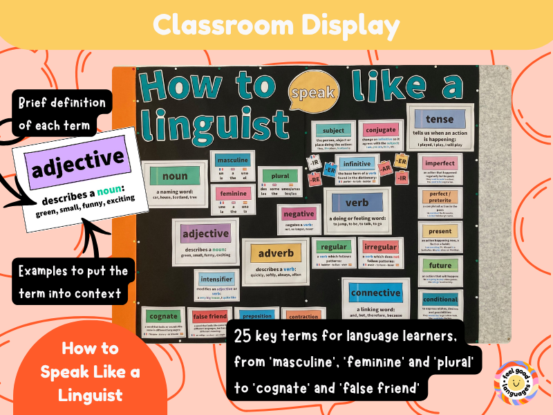 How to Speak Like a Linguist Classroom Display