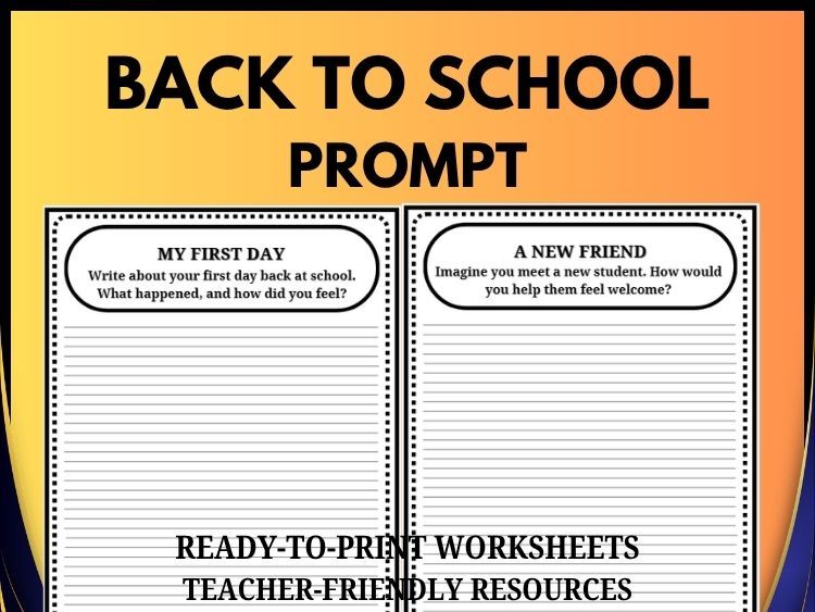 Back to School Writing Prompts – 30 Creative Writing & Reflection ...
