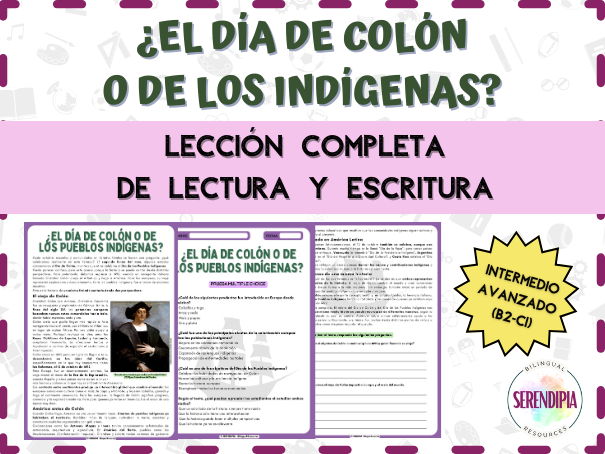 Columbus Day or Indigenous Peoples' Day SPANISH Reading | Cristóbal Colón Lectura | Columbus Spanish