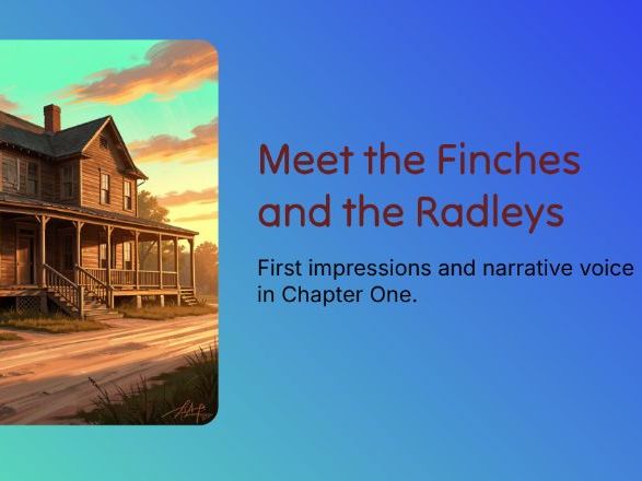 KS3 - To Kill a Mockingbird – Scout’s Voice, Characterisation & Finch Values