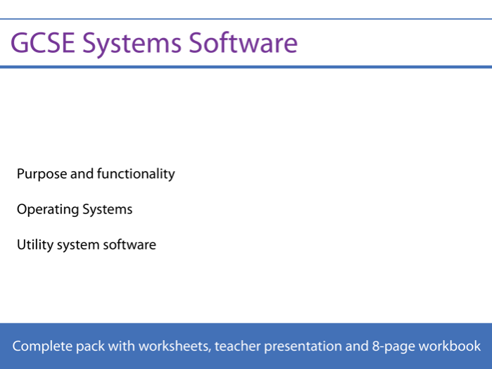 Systems Software Lesson for AQA Computer Science