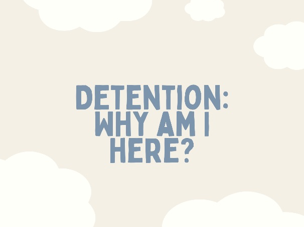 Detention Reflection Worksheet – Why Am I Here?