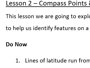 KS3 Intro to Geography and Map skills
