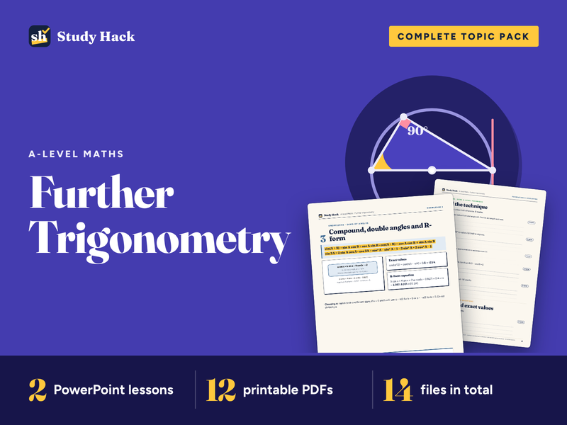 A-level Maths Further Trigonometry Topic Pack