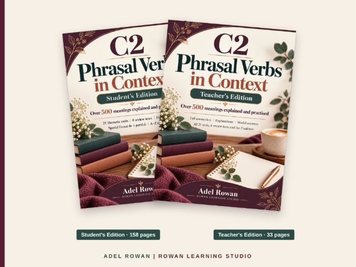 C2 Phrasal Verbs in Context- Unit 1 Free Sample