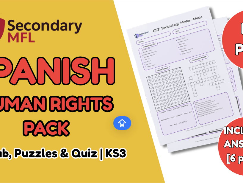 KS3 Spanish Activity Pack: Human Rights