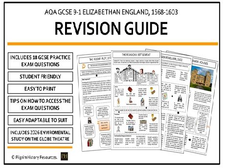 AQA GCSE Elizabethan England 1558-1603 Revision Guide