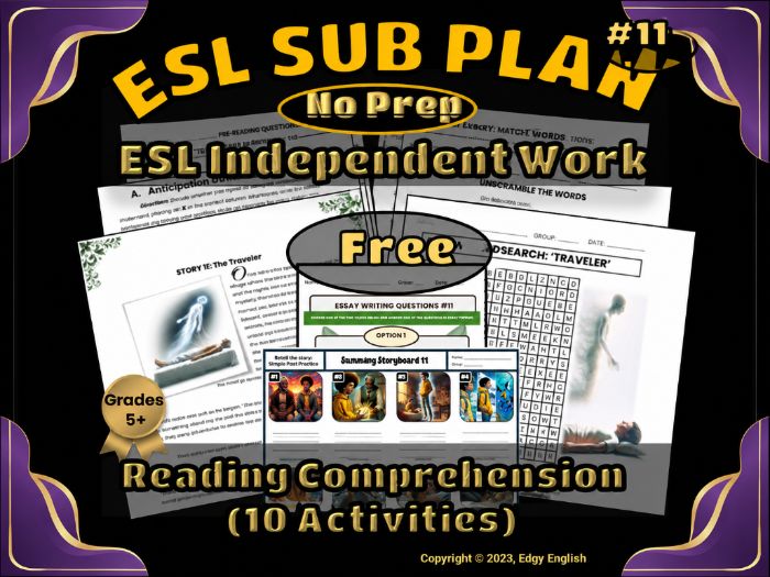 ESL Reading Comprehension Independent Work 11