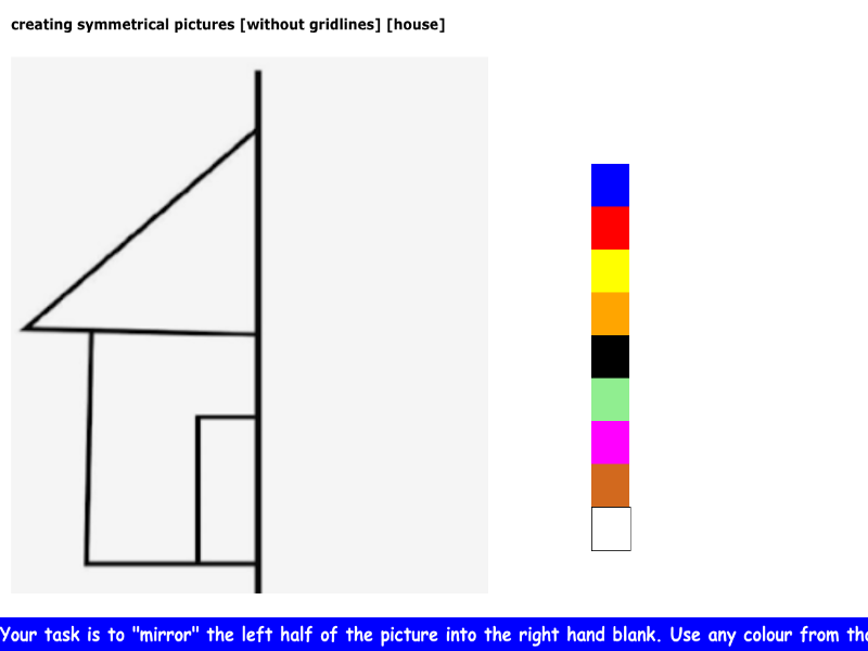 creating symmetrical pictures [without gridlines] [house]
