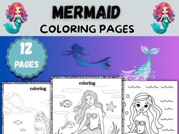 Mermaid Coloring Pages