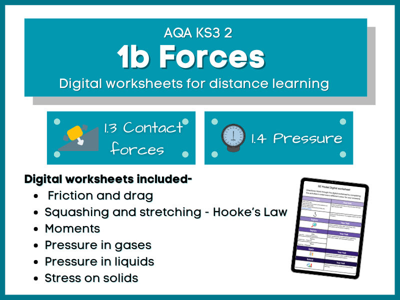 Activate 2 Contact forces and pressure Distance learning Bundle