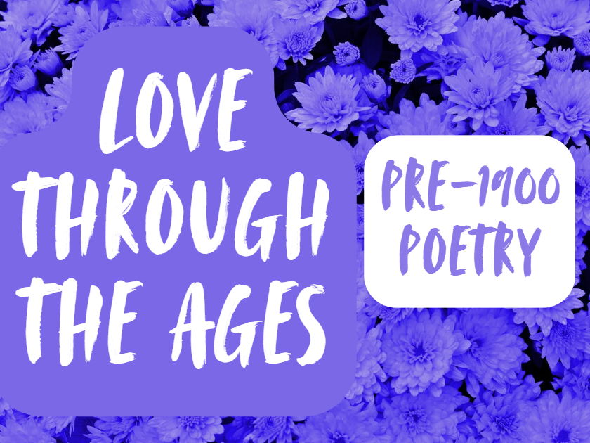 KS5 Love through the ages poetry pre 1900 display A Level Literature