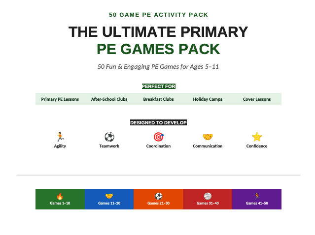 Primary PE Games Pack