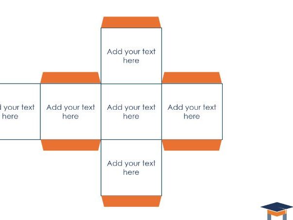 Dice template to edit and cut out