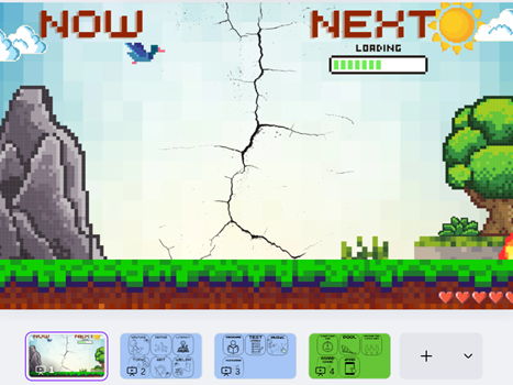 Gaming themed Now & Next