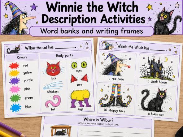 Winnie the Witch Writing Activities EY/KS1