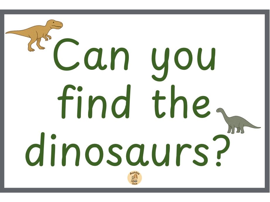 EYFS Dinosaur Hunt Activity | Learn Dinosaur Names and Count Through Play