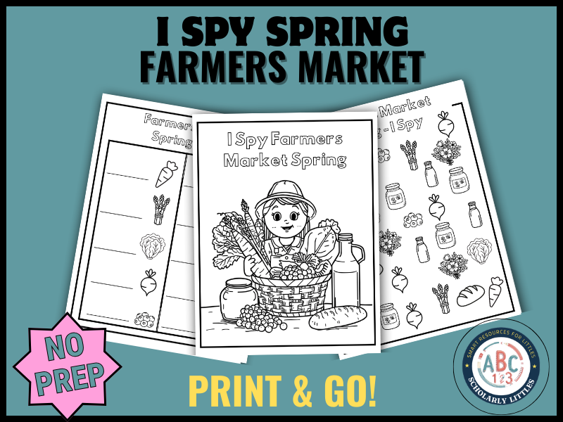 I Spy Spring Farmers Market | Fun Counting