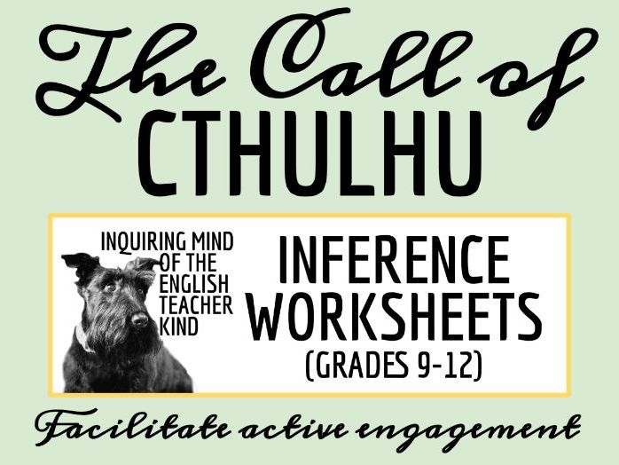 "The Call of Cthulhu" by H.P. Lovecraft Close Reading Analysis Worksheets