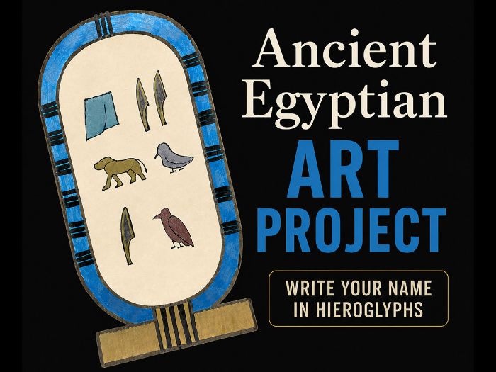 Ancient Egyptian Cartouche Art Project - Write Your Name in Hieroglyphs