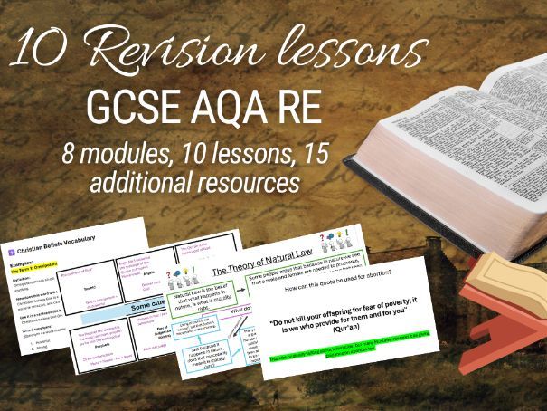 AQA GCSE RE – Full Revision Scheme (10 Lessons) • Christianity, Islam + Themes • Exam Prep 2026