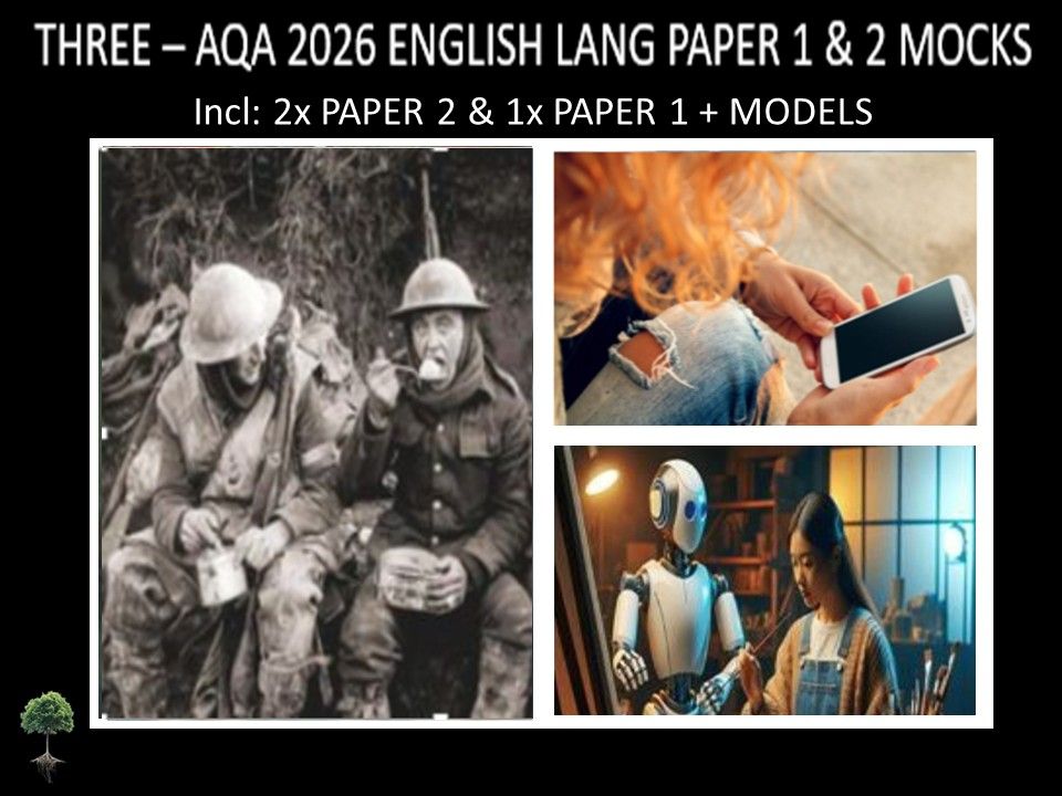 THREE - AQA PAPER 1 & 2 | 2026 FULL MOCKS | MODELS