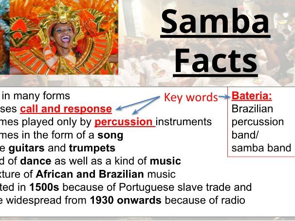 Samba: Lesson 1 (KS2 or KS3)