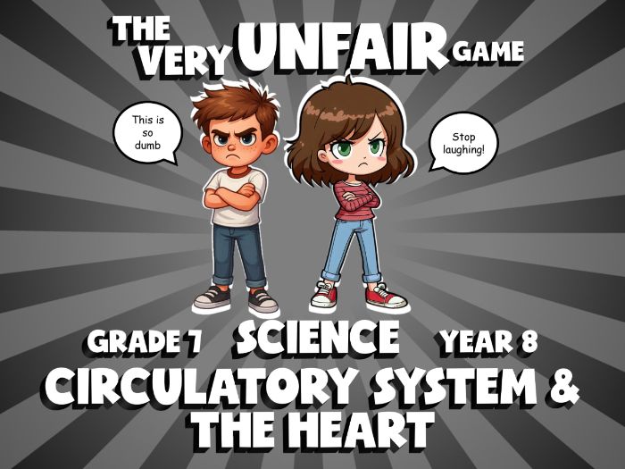 Circulatory System & the Heart VERY UNFAIR GAME | No-Prep Year 8 Science Review Activity