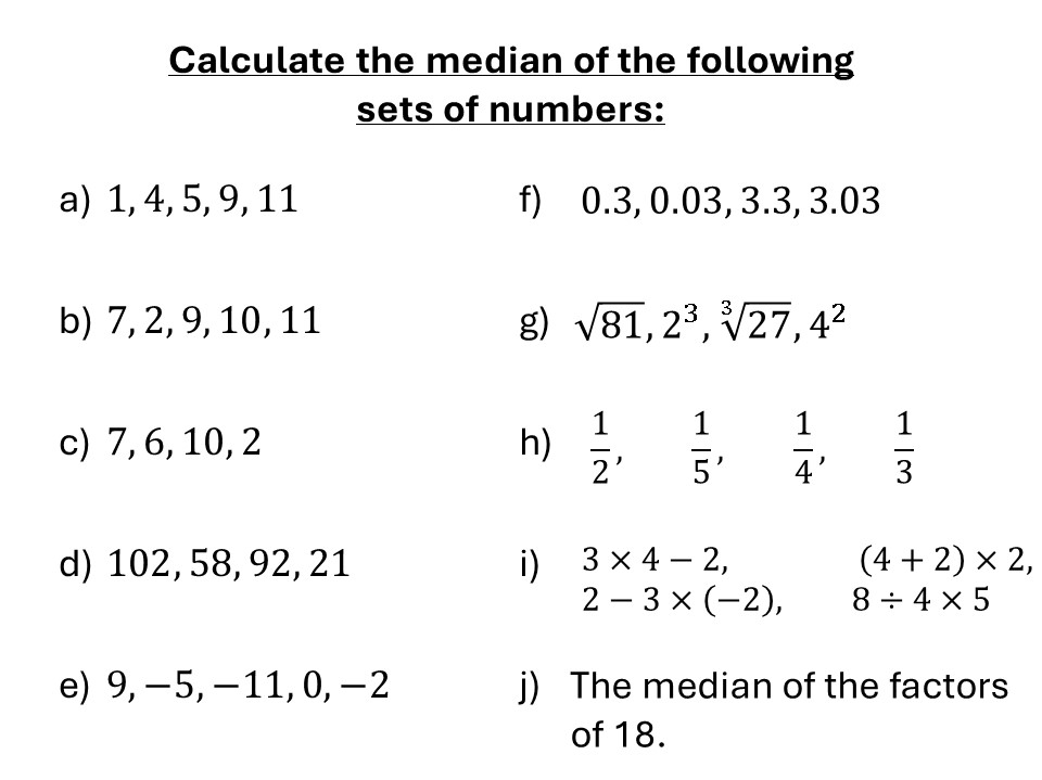 Median - 10 Questions