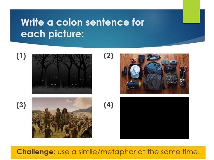 Gothic Lesson - Advanced Punctuation (Year 8)
