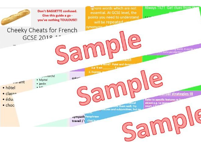 GCSE French 2018-19:  Tips and Tricks to Save Time and Boost Your Grade