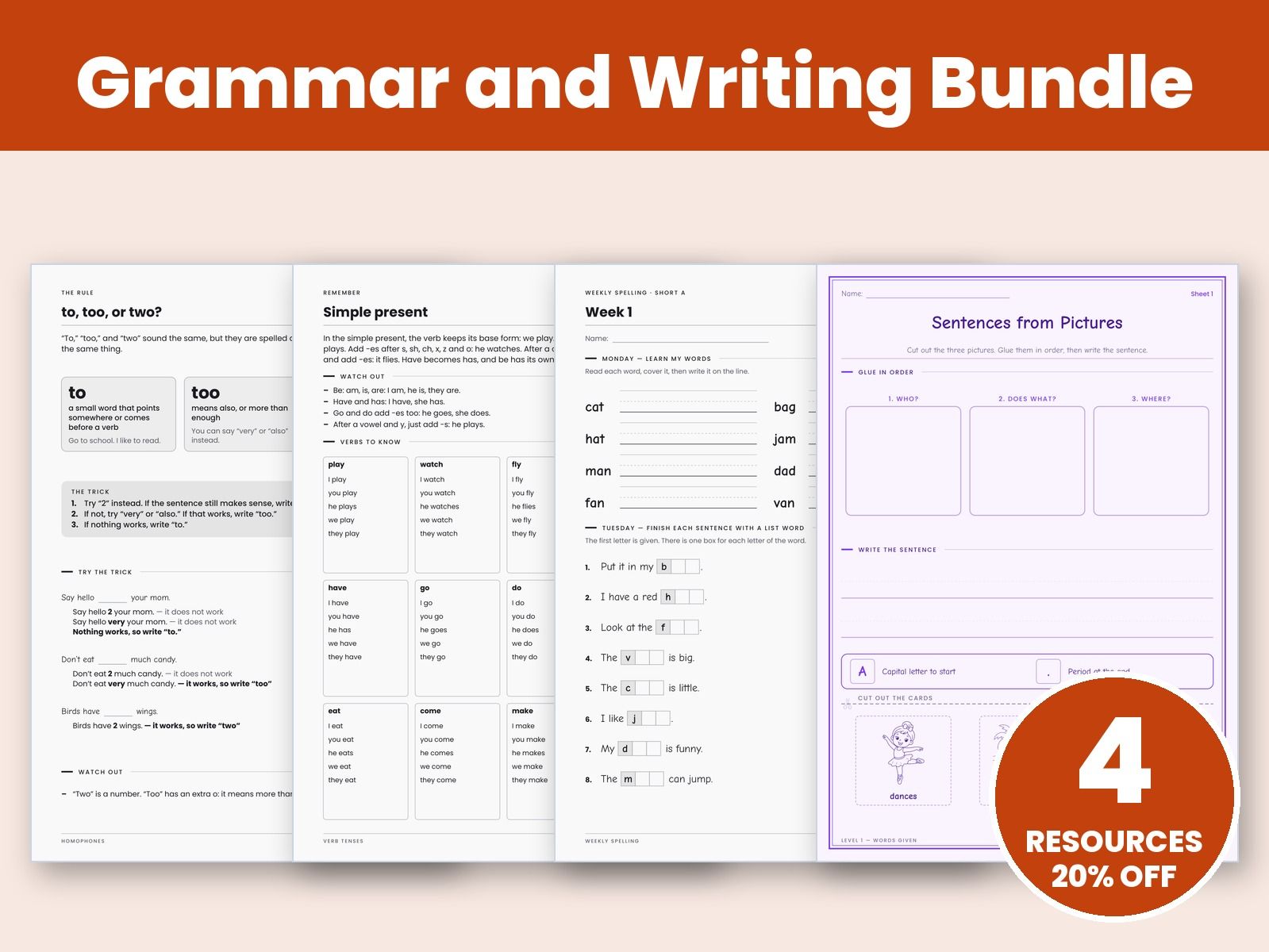 Grammar and Writing Bundle