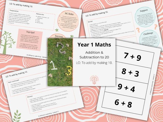 Year 1 Outdoor Maths - Add and subtract to 20 - KS1