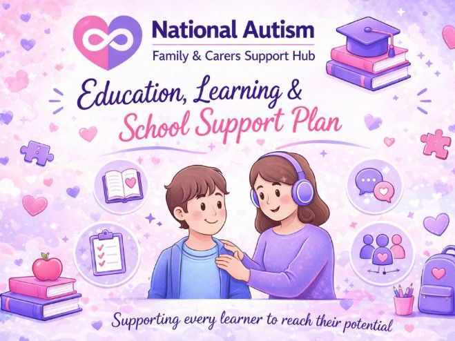 Autism Education, Learning & School Support Plan plate