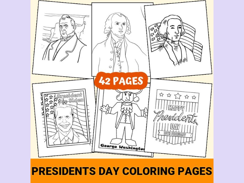 Celebrate Presidents Day with Fun Printable Coloring Pages for Kids ...