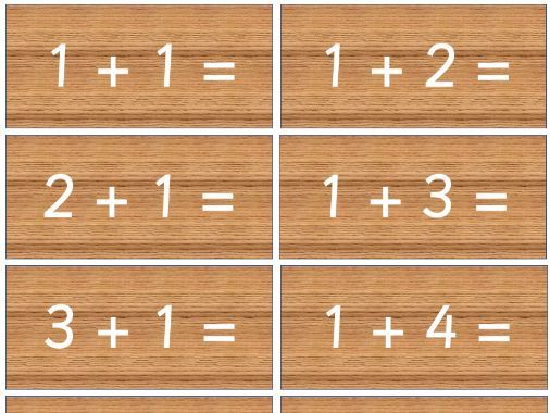 Addition & Subtraction to 10 Flashcards