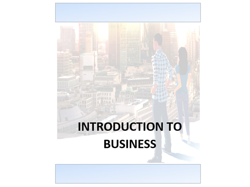 Introduction to Business 7 - Autumn Term