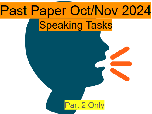 IGCSE English as a Second Language Speaking | Task 2