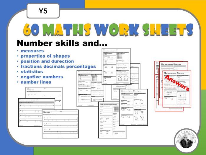 Maths Weekly Worksheets Y5