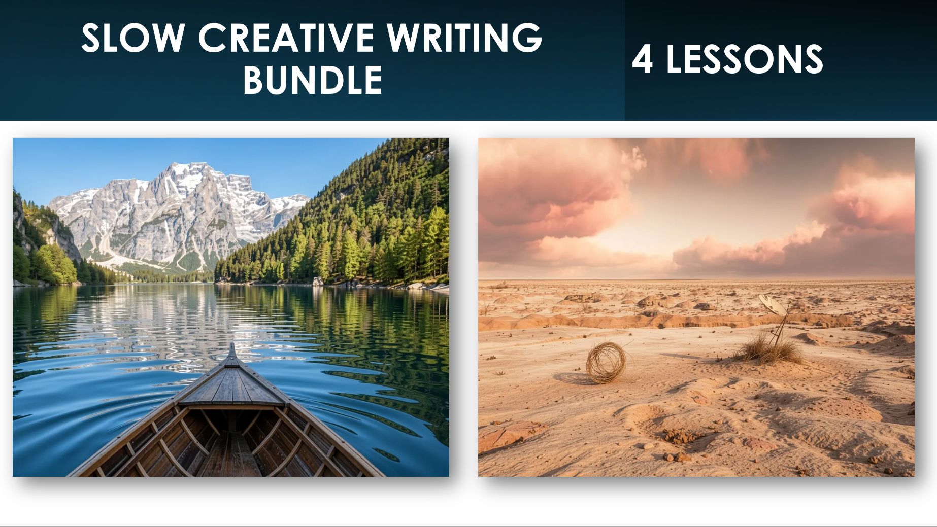 Slow Creative Writing bundle - 4 lessons