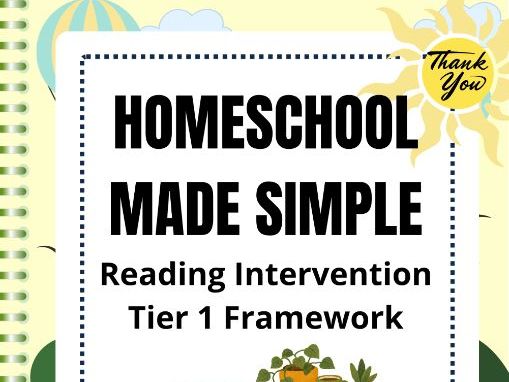 Tier 1 Reading Intervention Framework | Grades 9th-12th