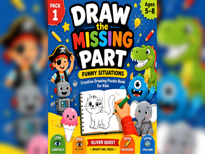 Draw the Missing PartWorksheets for KidsPack1