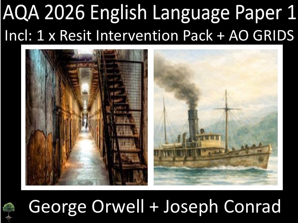 Two AQA 2026 English Language Paper 1 Mocks | Resit Intervention | AO Grids