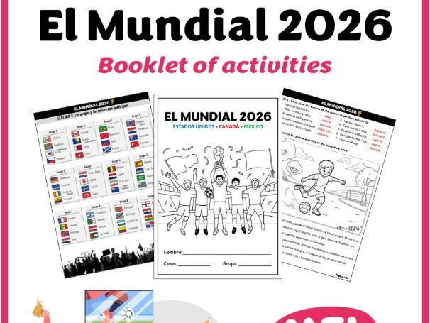 KS3 Spanish - El Mundial 2026 (World Cup 2026) - Booklet of activities